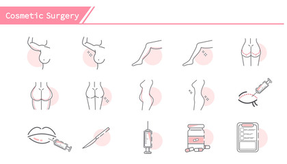 cosmetic surgery concept Icon