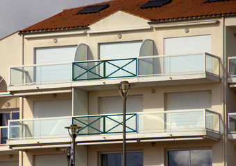 appartements de vacances  fermés ,résidence de bord de mer