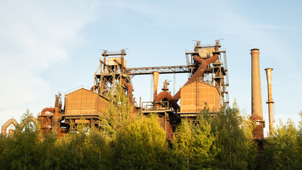 Fototapeta na wymiar landscape park Duisburg North Ruhrgebiet industrial culture Germany