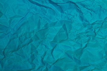 Blue sheet crumpled paper textures for the background
