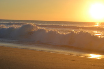 Coucher de soleil sur l'ocean 