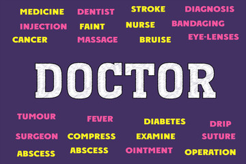 doctor Words and tags cloud