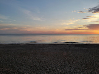 sunset on beach