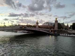 Fototapeta na wymiar Paris Pont Alexandre 3 trois three
