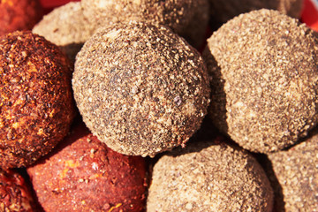 White soft cheese in spices