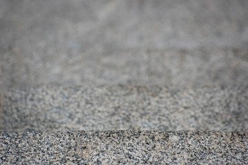 Granite steps surface, soft focus