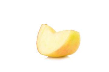 apple piece. slice. isolated on white background