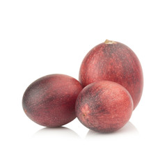 Karonda Fruit ripe isolated on white background