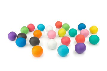 ball plasticine. clay. isolated on white background