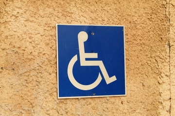 Traffic sign: Disabled parking in Israel