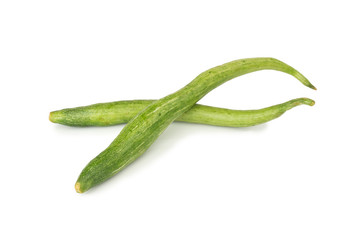 Snake gourd isolated on white background