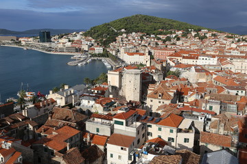 Naklejka na ściany i meble View of Split, Croatia from above