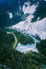 Ruinaulta canyon in Switzerland.
