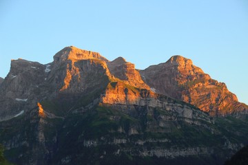 Naklejka premium Alps Sunset