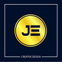 Initial Letter JE Logo Template Design