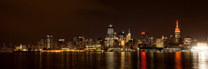 Fototapeta na wymiar Midtown Manhattan Skyline at Night