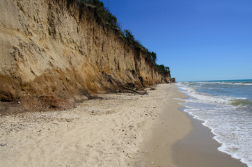 Clay mountain and sea