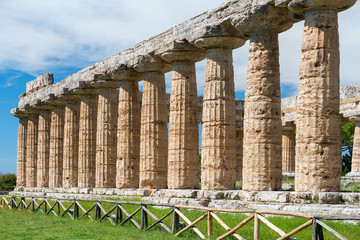 ancient greek archeological sites Paestum, Italy