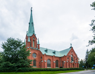 Fototapeta na wymiar Tampere, Finland, August 11, 2014: Alexander Church