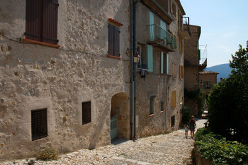 Fototapeta na wymiar Medieval village of Carros, Côte d'Azur, France