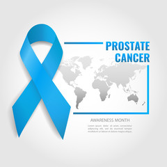 Vector Illustration on the theme prostate cancer awareness. 
