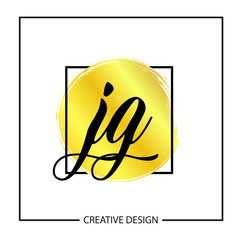 Initial Letter JG Logo Template Design