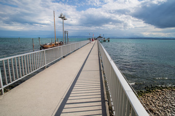 Obraz premium Seebrücke von Immenstaad am Bodensee