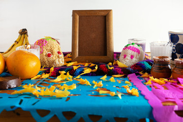 Mexican day of the dead altar