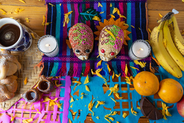 Mexican day of the dead altar