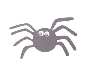 Halloween figurines Spider Isolated on White Background