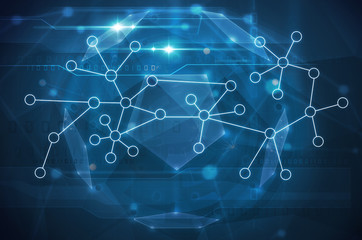 molecules. biotechnology abstract background