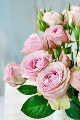 Bouquet of pink roses