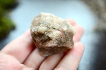 Natural Sunstone, beautiful intricate colorings of orange and cream. Rough Sunstone.  