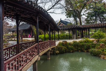 Fototapeta na wymiar The Humble Administrator Garden of Suzhou, China
