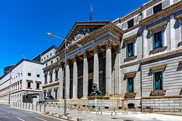 Fototapeta na wymiar House of Parliament in Madrid, Spain