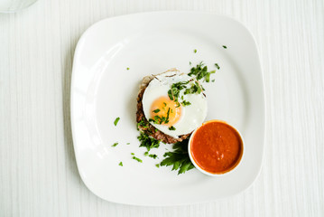 breakfast in the cafe