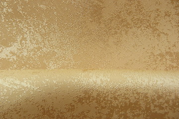 shiny fabric close-up gold canvas for decoration design textiles natural material cotton brocade organza silk material for clothes texture of fabric background