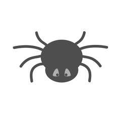 Spider halloween icon, vector illustration.