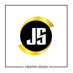 Initial Letter JS Logo Template Design