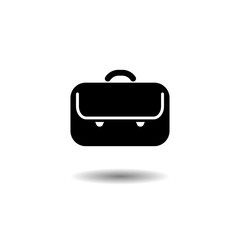 businessman bag. Vector icon on white background