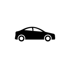 Car icon. monochrome icon in flat style