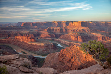 Deadhorse Point Utah with at sunrise