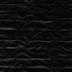 Black crumple paper background