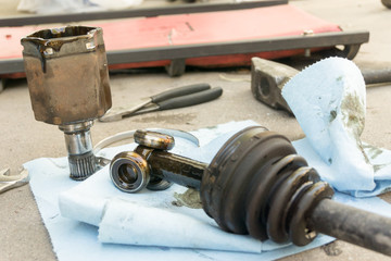 CV Axle and CV Boot of a car