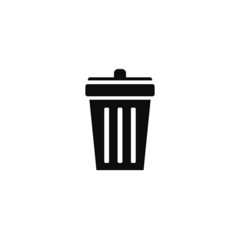 Trash bin icon vector