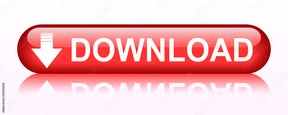Aufkleber download button illustration with down arrow icon isolated. load symbol. flat design – stock vector