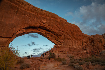 Windows Arch Arches National Park at sunset