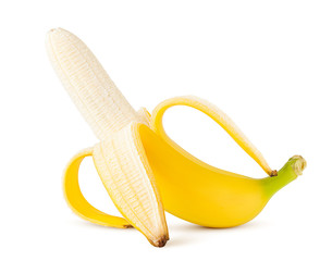 banana isolated on white background, clipping path, full depth of field