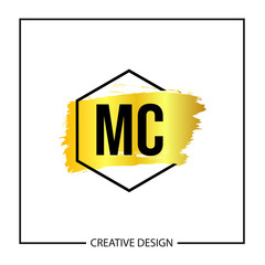 Initial MC Letter Logo Template Design