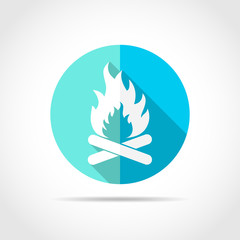 Bonfire icon. Vector illustration.